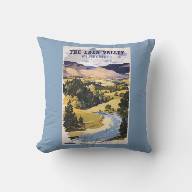 Almofada Pescador no vale de Eden (Frente)