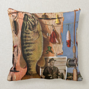 Almofada Pescando ainda a vida por John Atherton