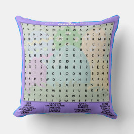 Almofada Pesquisa de Palavras de páscoa