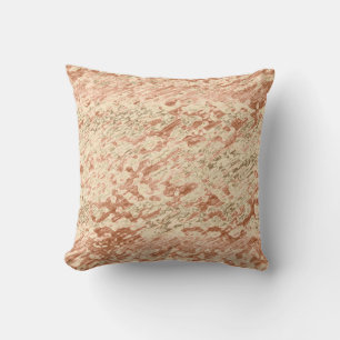 Almofada Pêssego Claro Cobre Castanho Khaki Mottled Abstrat
