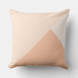 Almofada Pêssego profundo, branco rosa e branco antigo