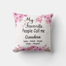 Almofada Pessoas Favoritas Me Chame Avó | Nome do Netos