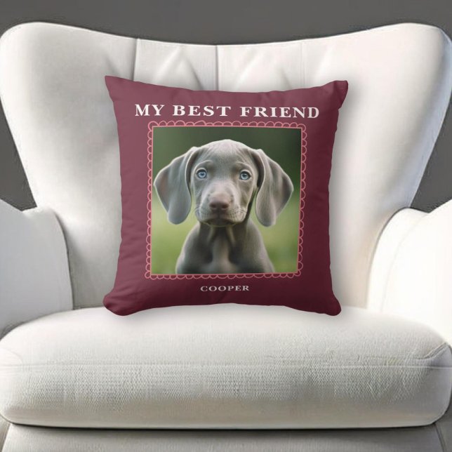 Almofada Pet Best Friends Dog Photo (Criador carregado)
