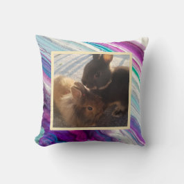 Almofada Pet bunny photo - colourful 