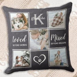 Almofada Pet Dog Memorial Keepsake Photo Collage