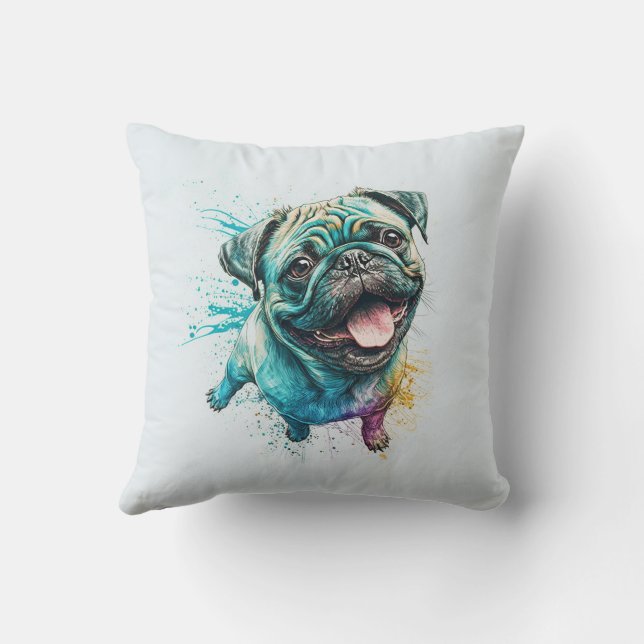 Almofada Pet Friends Dog Pai Cat Mamãe Dotou Foto de Bestie (Verso)