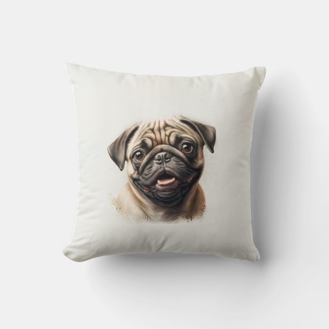 Almofada Pet Friends Dog Pai Cat Mamãe Dotou Foto de Bestie (Frente)