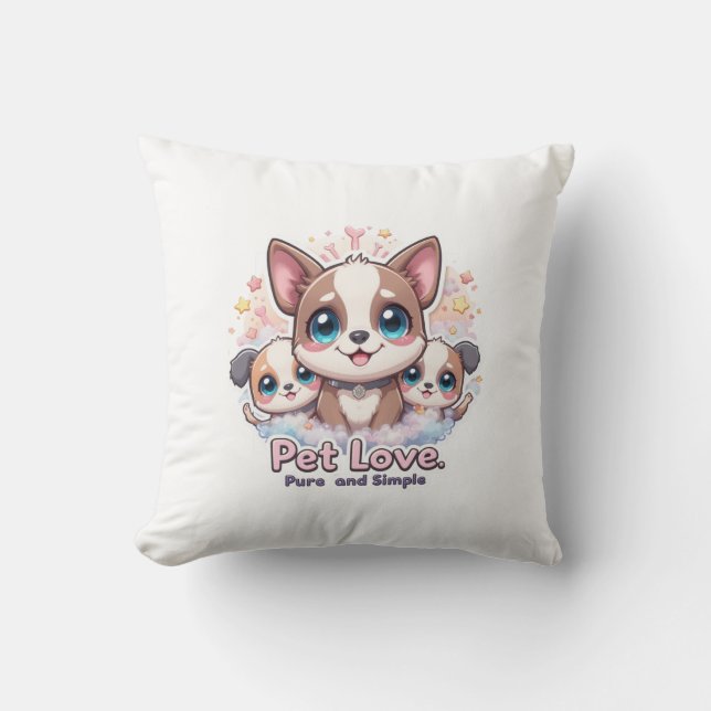 Almofada Pet Love Pure e Simples Travesseiro Cushion (Frente)