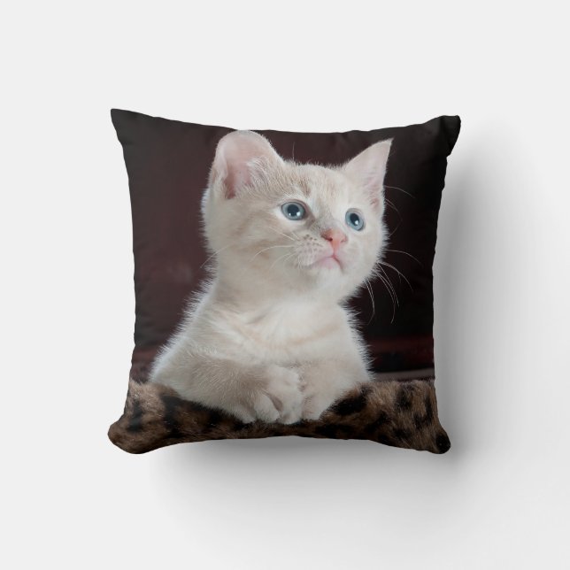 Almofada Pet Lover Personalizado de Foto Cat (Frente)
