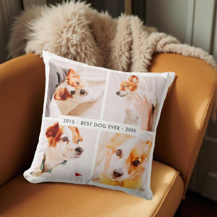 Almofada Pet Memorial Best Dog Alguma Vez Moderna Colagem d