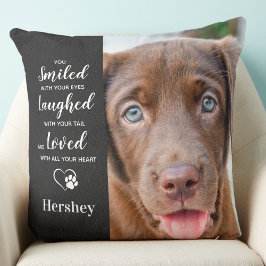 Almofada Pet Memorial Personalised Dog Sympathy Foto-Gift