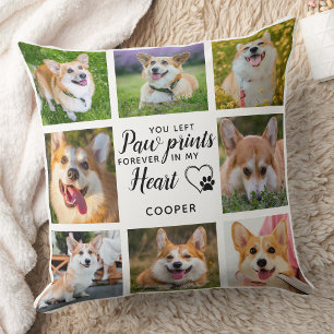 Almofada Pet Memorial Personalizado Paw Imprime Foto