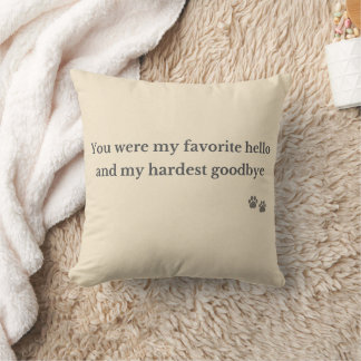 Almofada Pet Memorial Pillow – Favorite Hello
