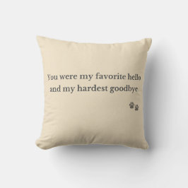 Almofada Pet Memorial Pillow – Favorite Hello
