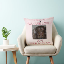 Almofada Pet Mom Heartfelt Photo Accent