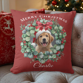 Almofada Pet Photo Christmas – Personalized Holiday Gift