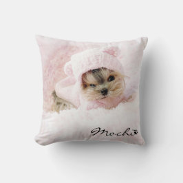 Almofada Pet Photo Custom Name Pw Print Dog Lover