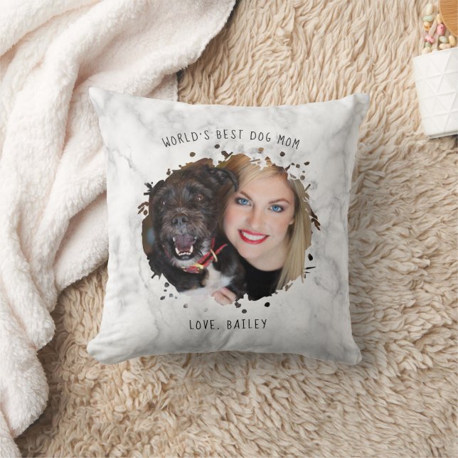 Almofada Pet Photo Splash Personalizado Mãe de Melhor Cão d (Cobertor)