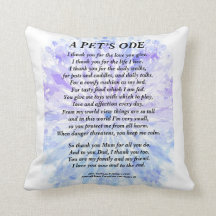 Pet Tribute Ao Poem Cushion 41 x 41 cm