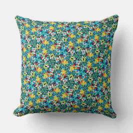 Almofada Petal Party Pattern Throw Pillow