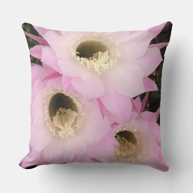 Almofada pétalas cor-de-rosa do deserto (Frente)