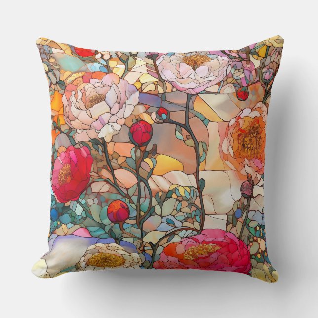 Almofada Pétalas de Vidro Botânico (Frente)