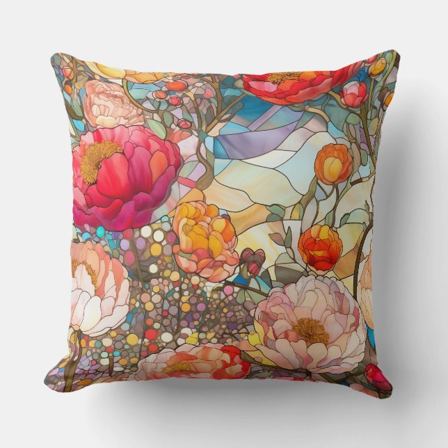 Almofada Pétalas de Vidro Botânico (Frente)