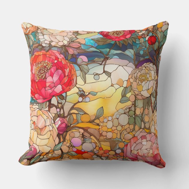 Almofada Pétalas De Vidro Botânico (Frente)