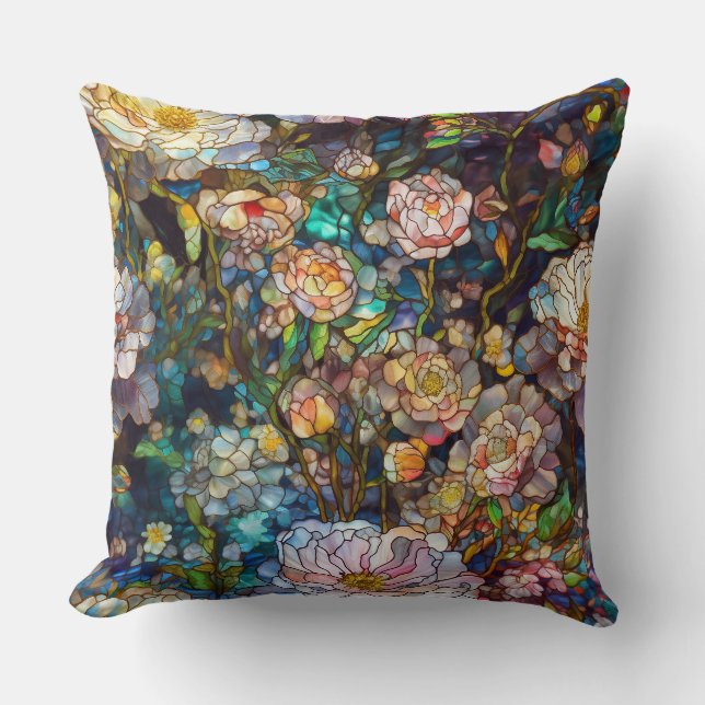 Almofada Pétalas De Vidro Botânico (Frente)