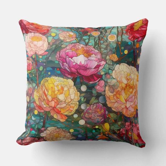 Almofada Pétalas de Vidro Botânico (Frente)