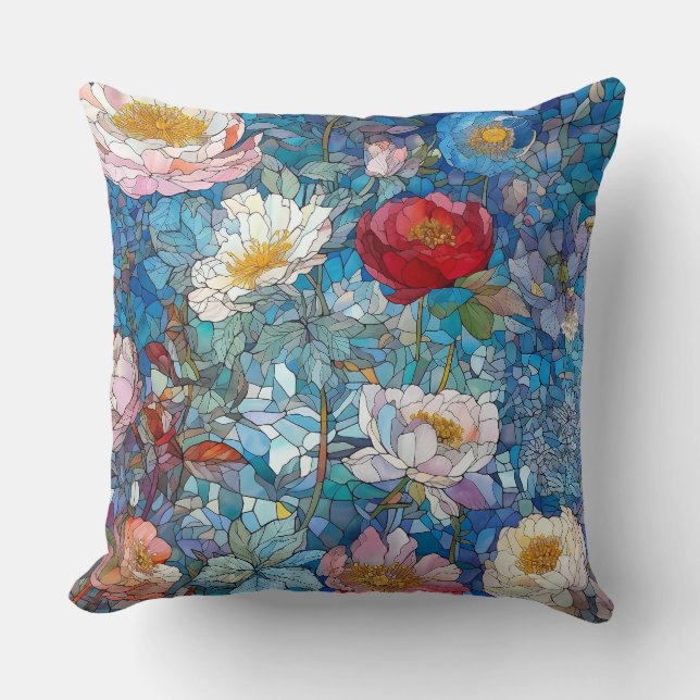 Almofada Pétalas De Vidro Botânico (Frente)