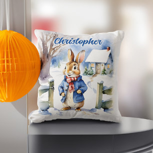 Almofada Peter Rabbit caseiro de inverno presentes de Natal