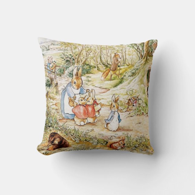 Almofada Peter Rabbit’s Neighbourhood by Beatrix Potter (Frente)