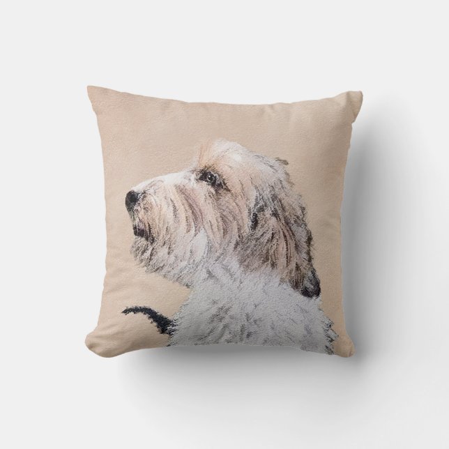 Almofada Petit Basset Griffon Vendéen Painting - Arte Canin (Frente)