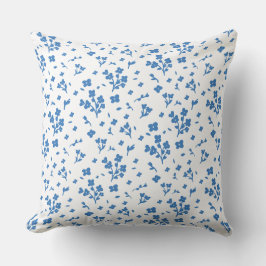 Almofada Petites Fleurs Bleues - Élégance et Douceur