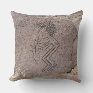 Almofada Petroglyph do jogador de saxofone