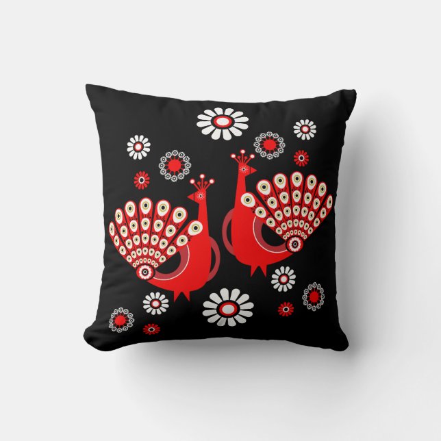 Almofada Pheasants Peacock Art (Frente)