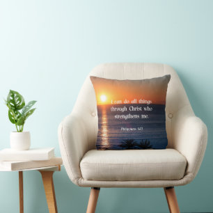 Almofada Philippians 4:13 famoso verso da bíblia