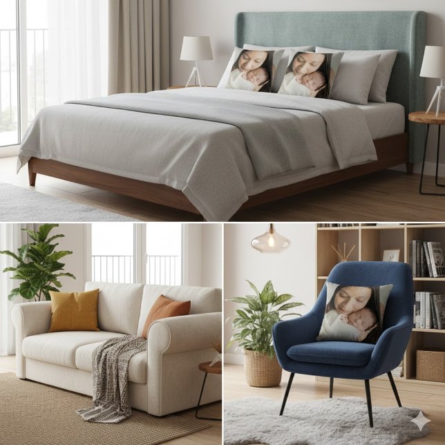 Almofada Photo Customised Pillow With Picture Throw Pillows (Criador carregado)