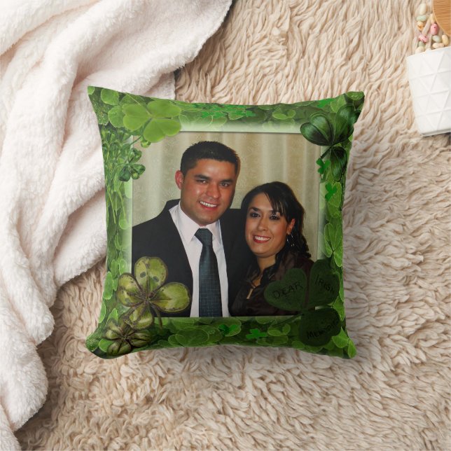 Almofada Photo St. Patrick's Day Throw Pillow (Cobertor)
