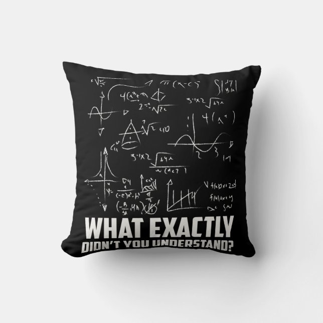 Almofada Piada Engraçado de Física Geek de Matemática (Frente)