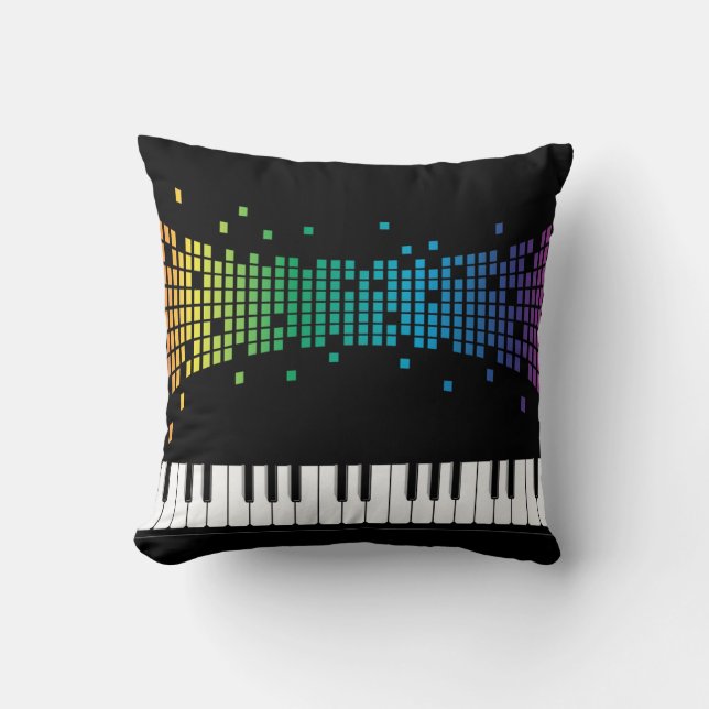 Almofada Piano - amantes de música por instrumentos musicai (Frente)