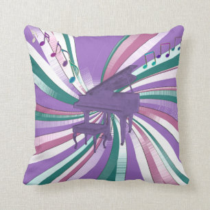 Almofada Piano da lavanda e travesseiro decorativo das