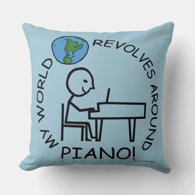 Almofada Piano - O Mundo Revola-se (Frente)