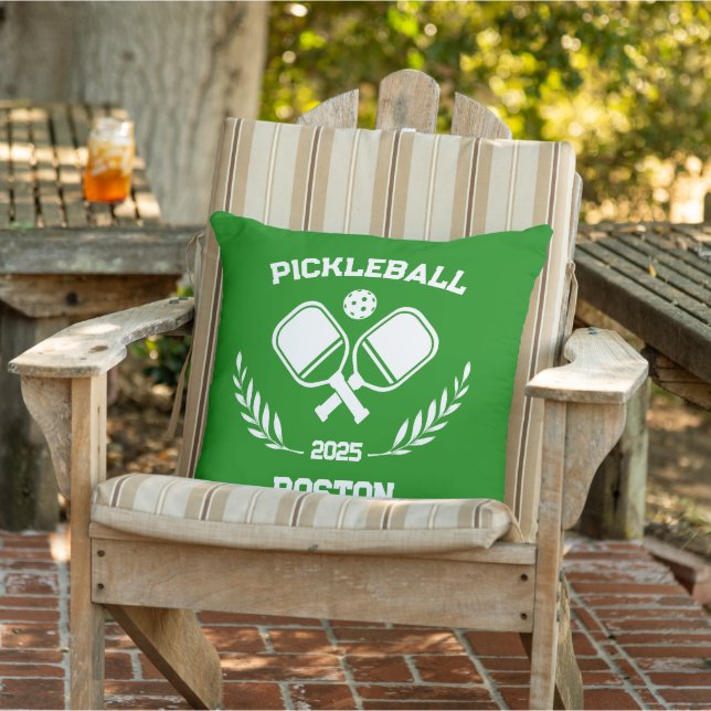 Almofada Pickleball Boston 2025 - Paciência Verde Personali (Cadeira)