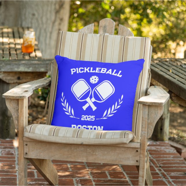 Almofada Pickleball Boston 2025 - Patio Azul Personalizado (Cadeira)