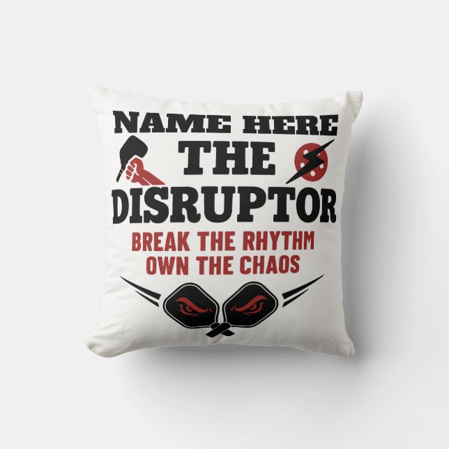 Almofada Pickleball Personalized Name The Disruptor Towel (Frente)