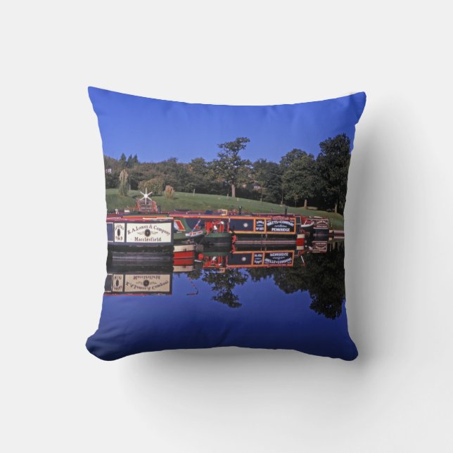 Almofada Pico Floreste Canal Derbyshire Inglaterra (Frente)