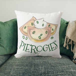 Almofada Pierogies poloneses lixando batata Pierogi Cuisine