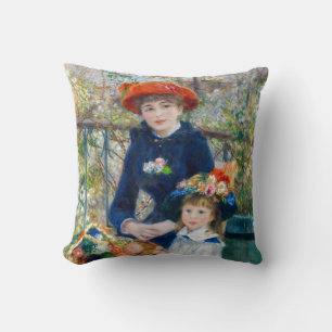 Almofada Pierre-Auguste Renoir - Duas irmãs no Terrace